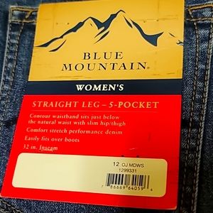 Blue mountain women's jeans size 12blue denim